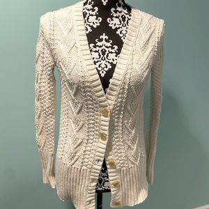 Gap cable knit cardigan size small.